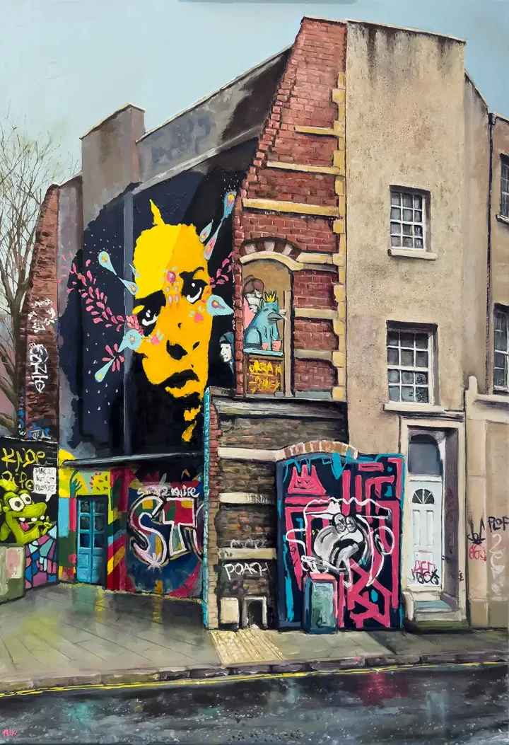 Stokes Croft — I couldn’t let my original painting of this scene leave and not come back to this sc…