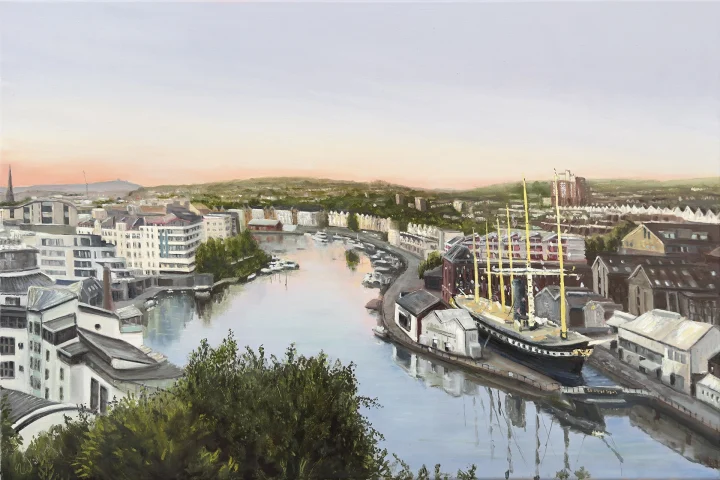SS Great Britain — I joined a group of artists in the Bristol Plein Air Painters group to paint the balloons…